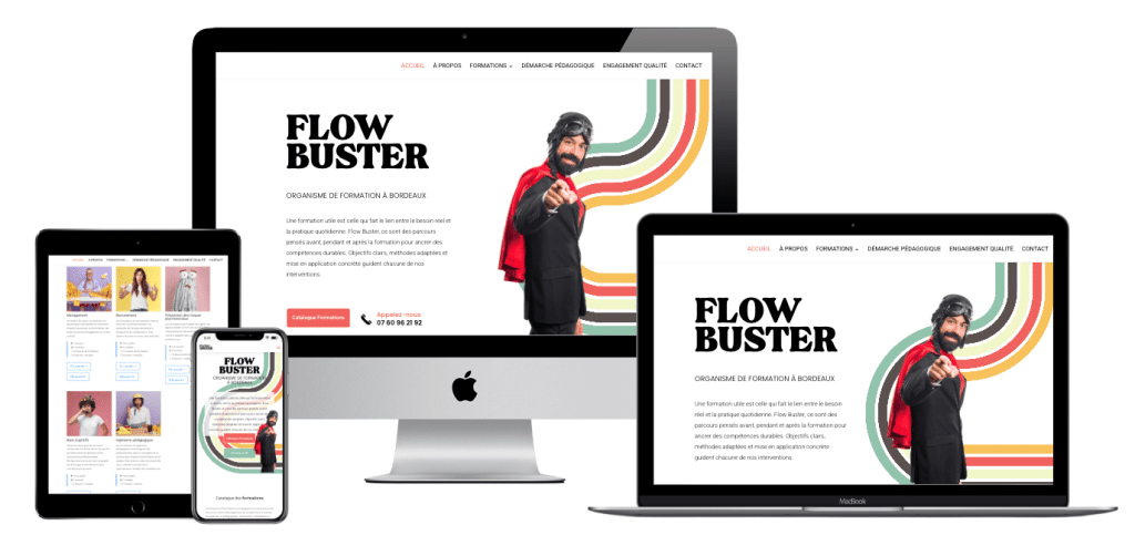 Création de site internet à Bordeaux 9 Site créé pour Flow Buster
